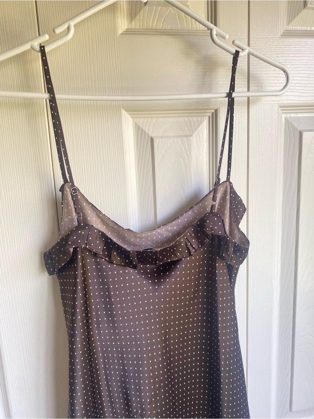 NEW Reformation Aribella Silk Ruffle Polka Dot Dress Size M - Picture 8 of 11